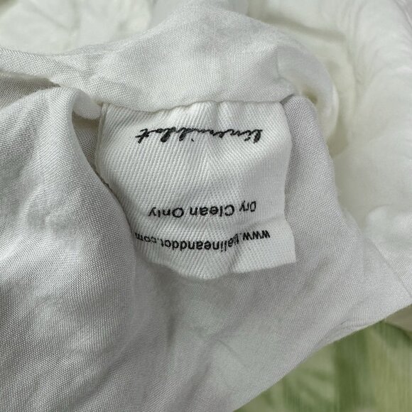 Line & Dot Women's Green Chiffon Tiered Square Neck Luxury Palm Maxi Dress L/C37 - Picture 7 of 16